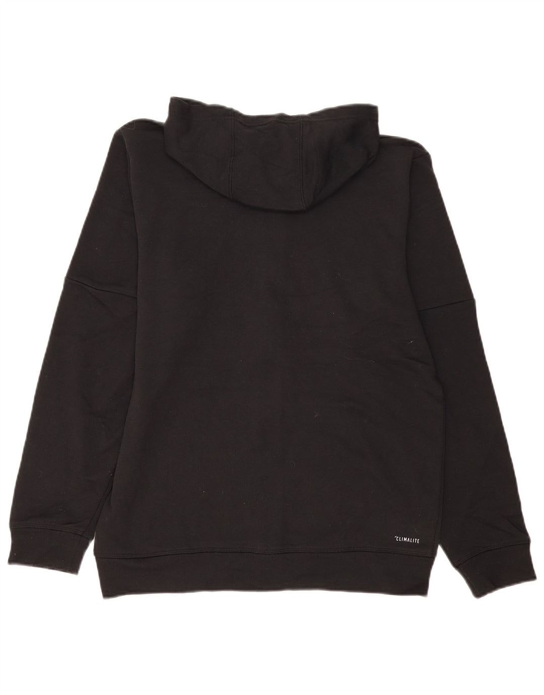 Adidas Pull à capuche zippé Climalite pour homme en polyester color block noir moyen