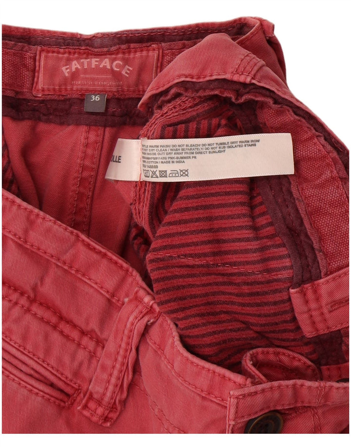 Fat Face Short Chino Homme W36 Grand Rouge Coton