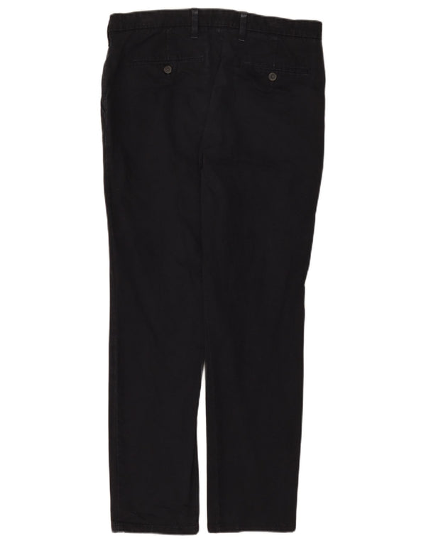Marks & Spencer Pantalon Chino Slim Fit Homme W34 L31 Bleu Marine Coton