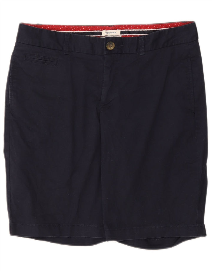DOCKERS Short chino légèrement courbé pour femme US 6 Medium W30 Bleu marine
