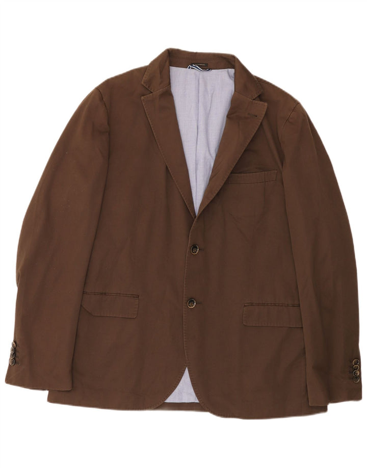 Massimo Dutti Veste Blazer 2 Boutons Homme EU 54 XL Coton Marron