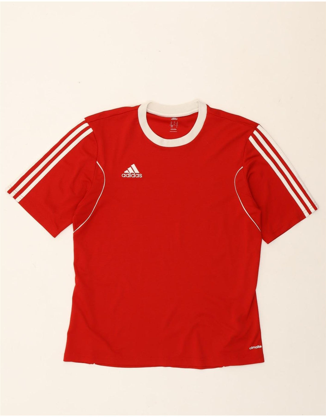 Adidas Homme Climalite T-Shirt Haut Rouge Moyen Polyester