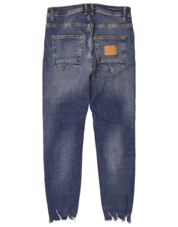Zara Jean slim en détresse pour homme EU 38 Small W30 L26 Bleu Coton