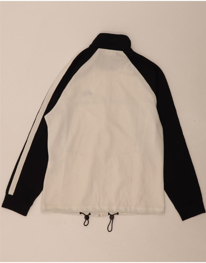ASICS Mens Tracksuit Top Jacket Large White Colourblock Polyester Vintage Asics and Second-Hand Asics from Messina Hembry 