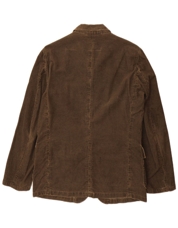 Alberto Aspesi Veste blazer à 3 boutons pour homme UK 38 en coton marron moyen