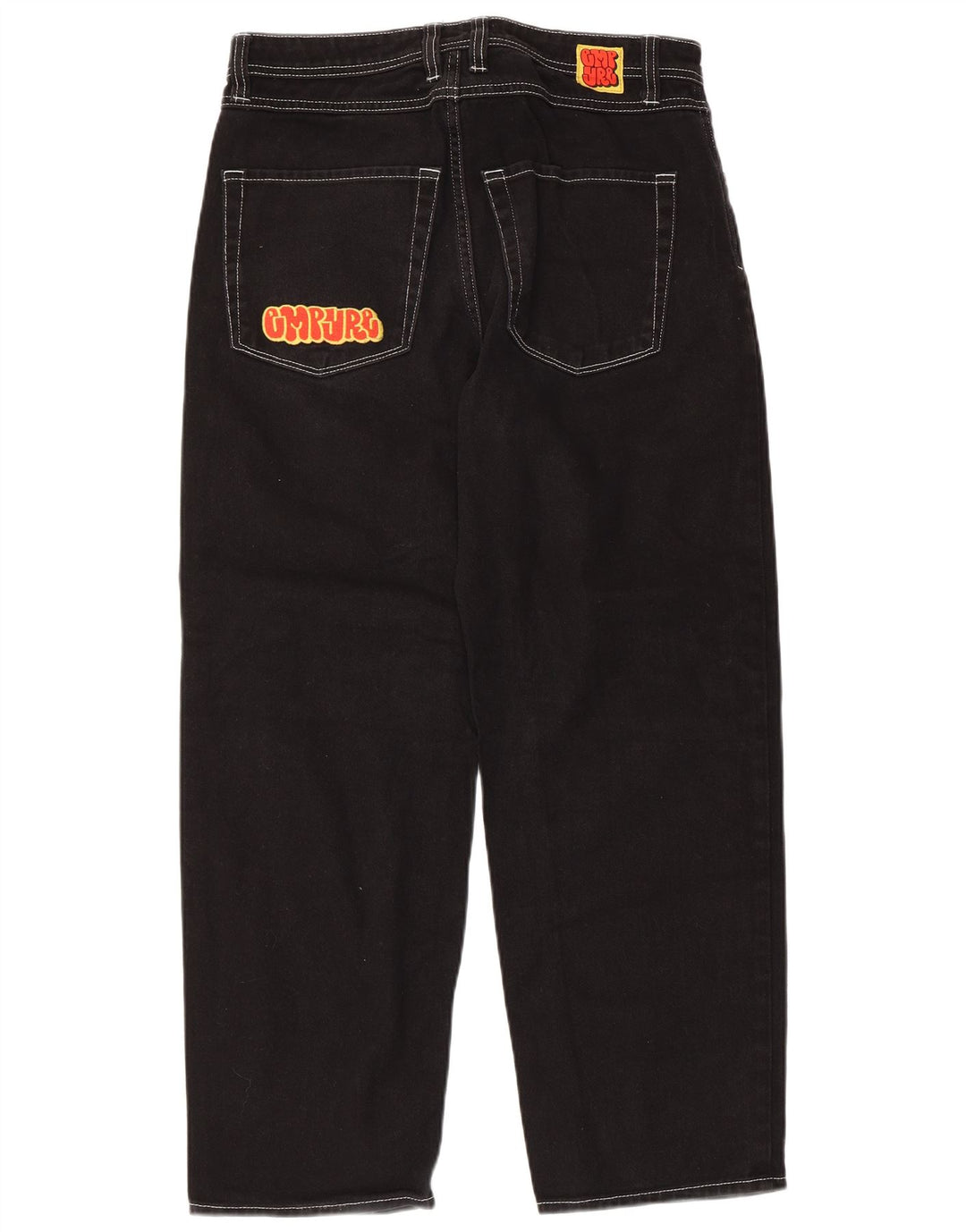 VINTAGE Jean fuselé homme W30 L28 coton noir