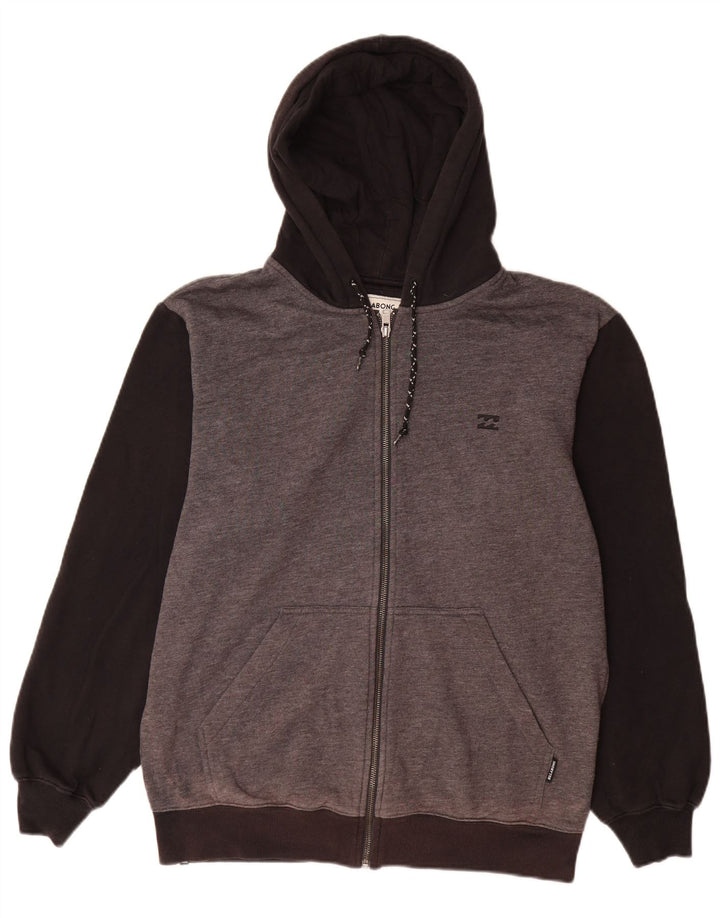 Billabong Pull à capuche zippé pour homme Grand coton gris