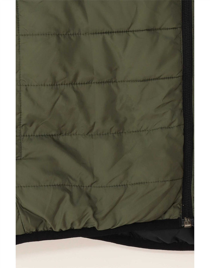 Quiksilver Veste matelassée réversible à capuche pour garçon 11-12 ans Kaki moyen