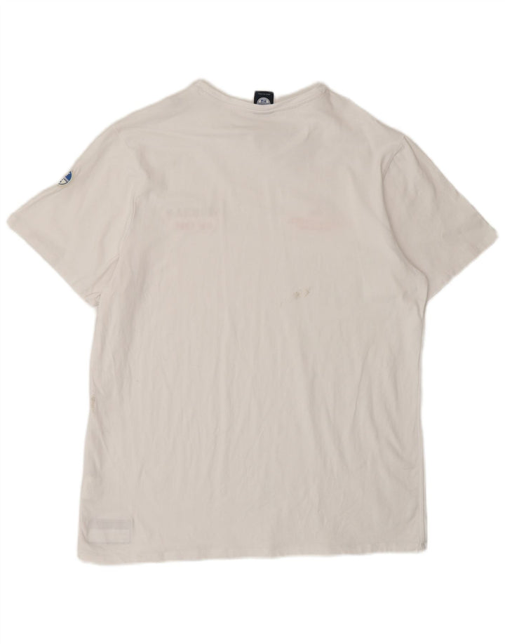NORTH SAILS T-shirt graphique pour homme XL en coton blanc