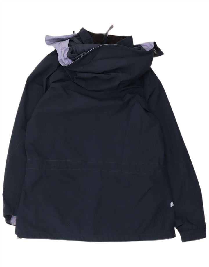 Berghaus Veste de pluie à capuche pour homme UK 40 Large Bleu marine Polyester