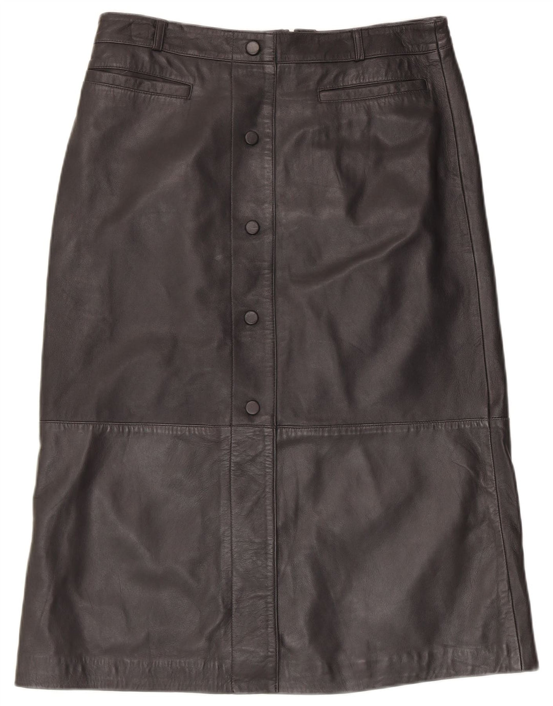 MINT VELVET Jupe en cuir femme UK 14 Large W34 Cuir noir