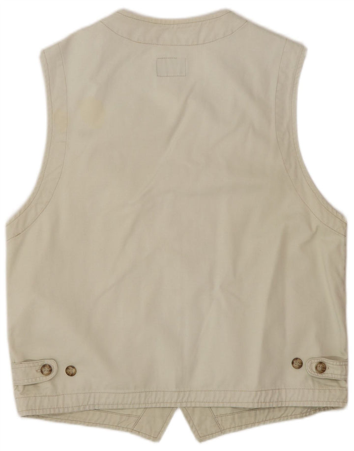 PICDOR Gilet utilitaire pour homme UK 40 Grand coton beige