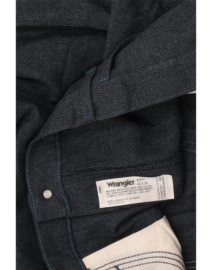 Wrangler Pantalon de Costume Droit Homme W42 L30 Bleu Marine Polyester