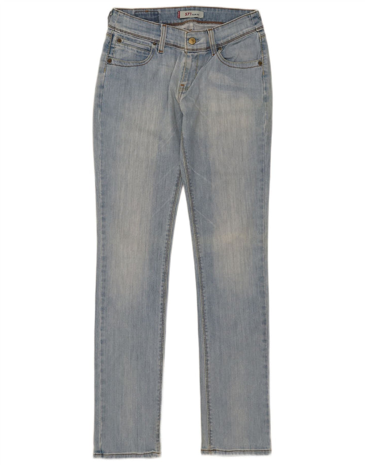 Levi's Jean Slim 571 Femme W31 L34 Bleu Coton