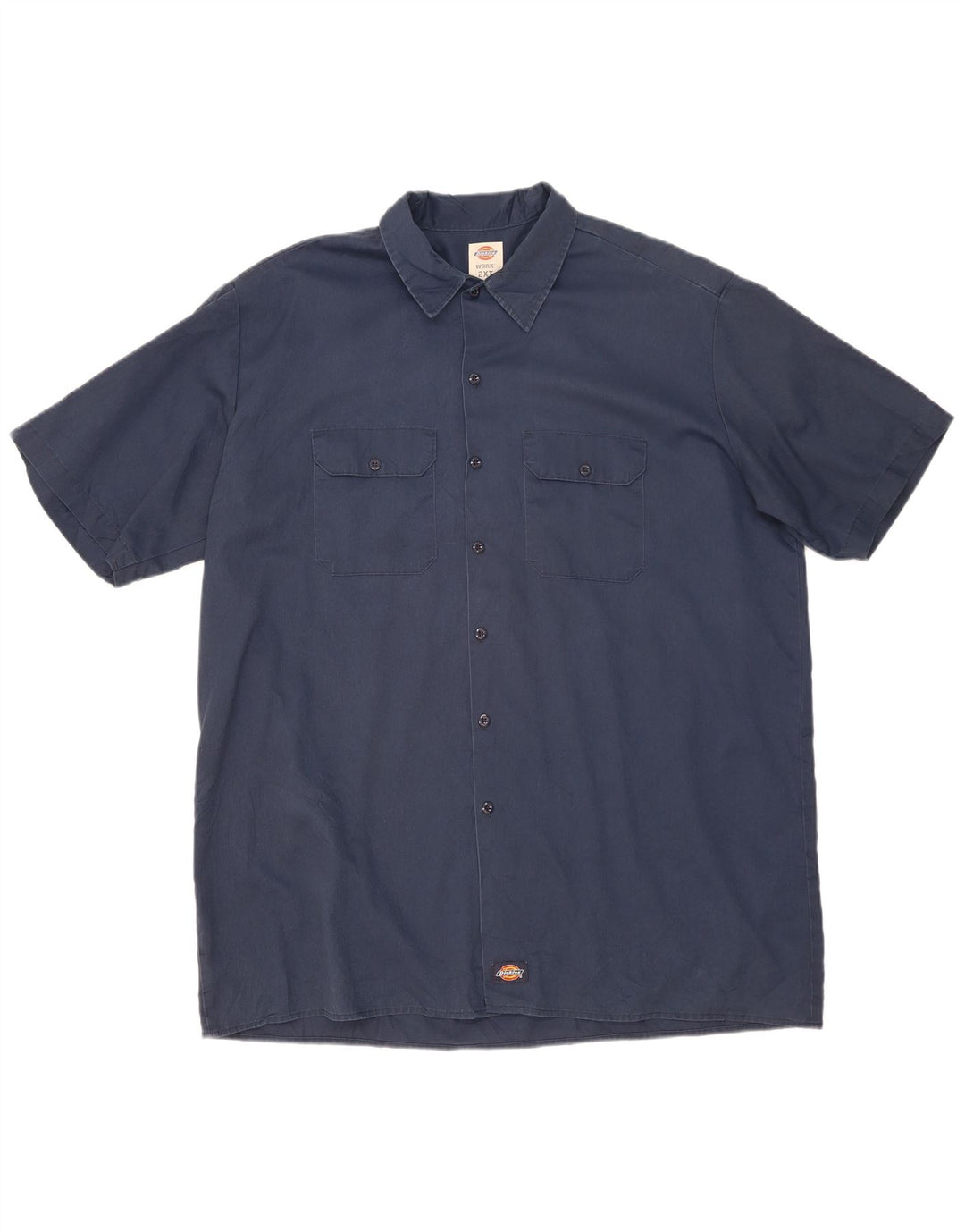 DICKIES Chemise à manches courtes pour homme 2XL Bleu marine Polyester