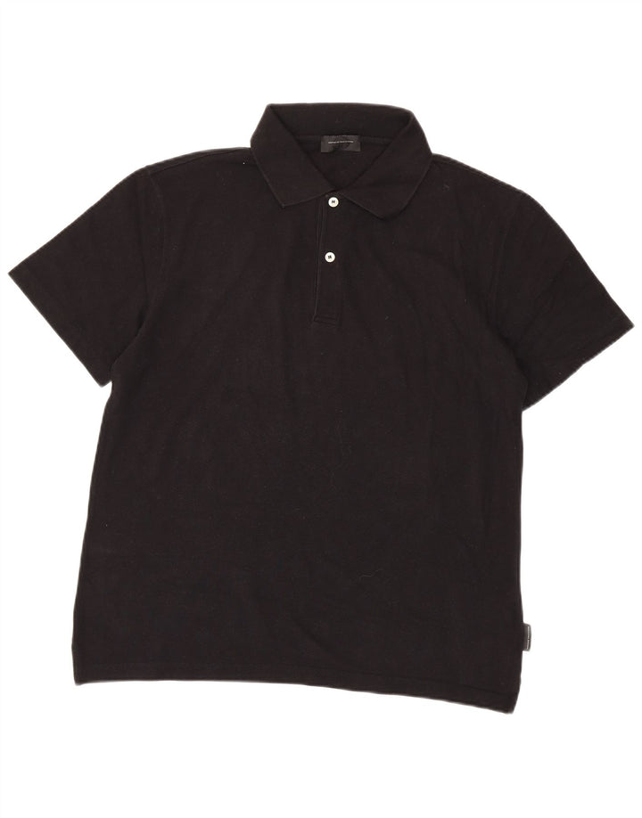 Sergio Tacchini Polo Homme IT 50 Coton Noir Moyen