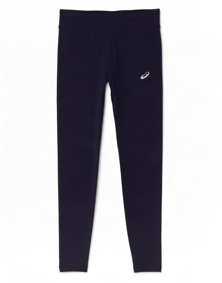 Asics Leggings Femme UK 12 Polyester Bleu Marine Moyen