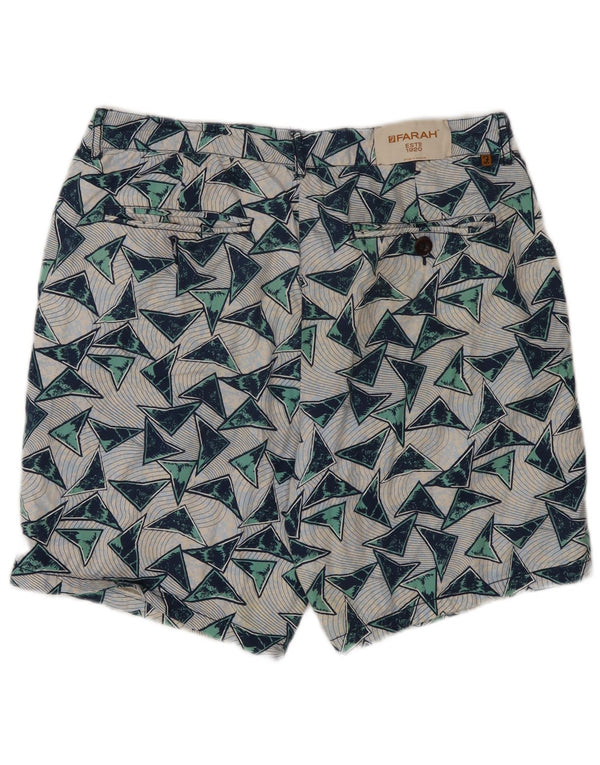 Farah Short Chino Homme W32 Medium Multicolore Géométrique Coton