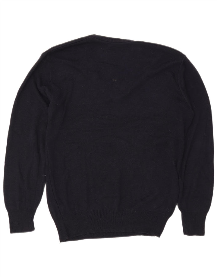 IZOD Pull Col V Homme Petit Bleu Marine Acrylique