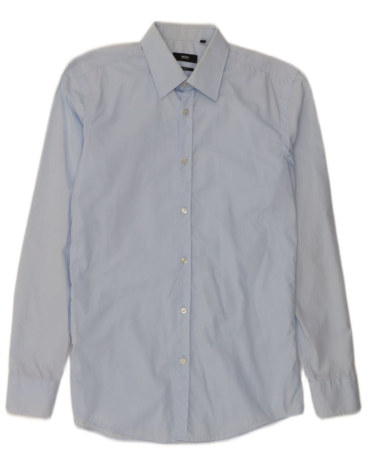 Hugo Boss Chemise Slim Fit Homme Taille 38 15 Coton Bleu Moyen