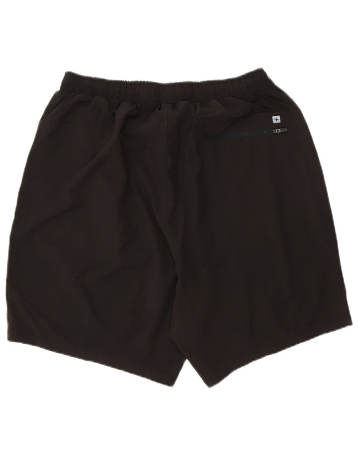 Mountain Warehouse Short de sport pour homme en polyester noir Taille L