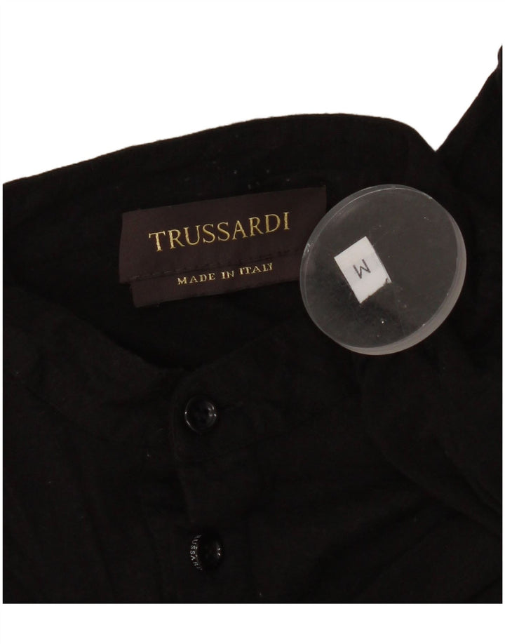Trussardi Polo Graphique Femme UK 14 Medium Noir