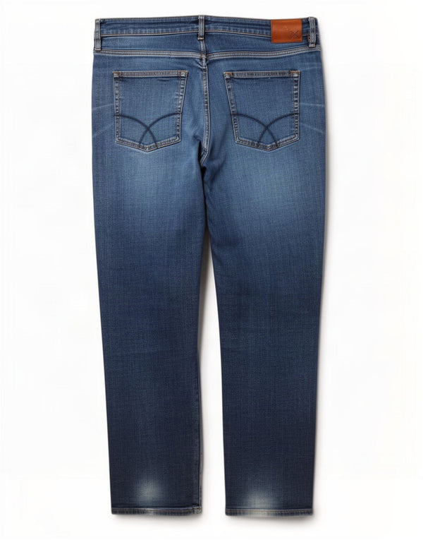 Crew Clothing Jean Slim Homme W40 L30 Bleu Coton