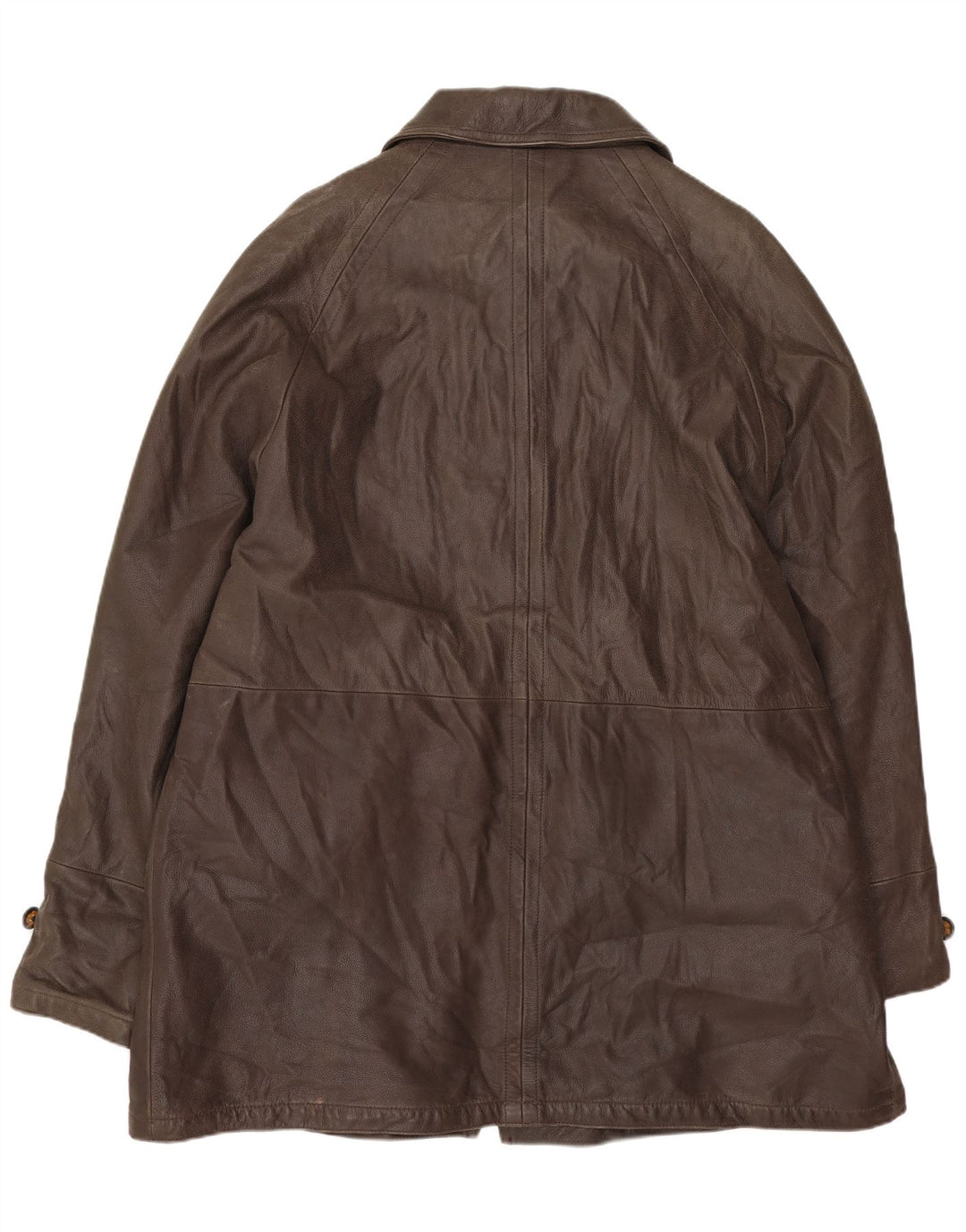 GREEN LEAVES Veste en Cuir Homme IT 50 Grand Cuir Marron