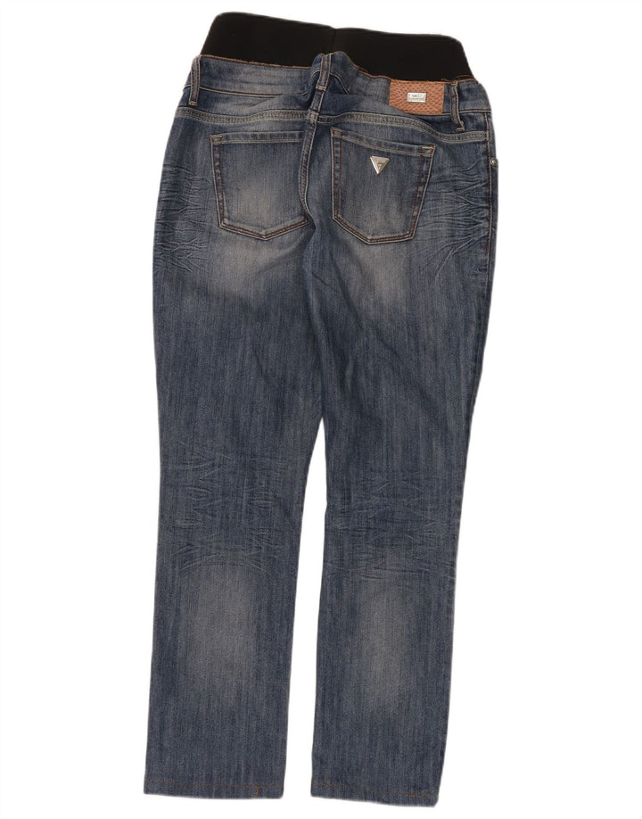 Guess Jean Droit Femme W24 L28 Bleu Colorblock