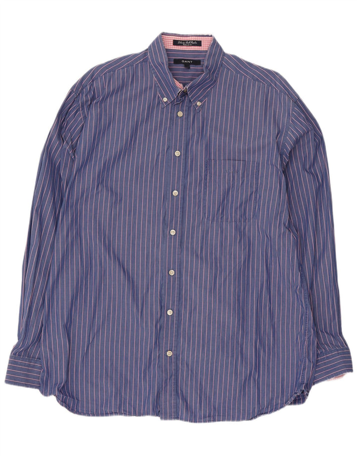 Gant Chemise Regular Fit XL en coton à fines rayures pour homme