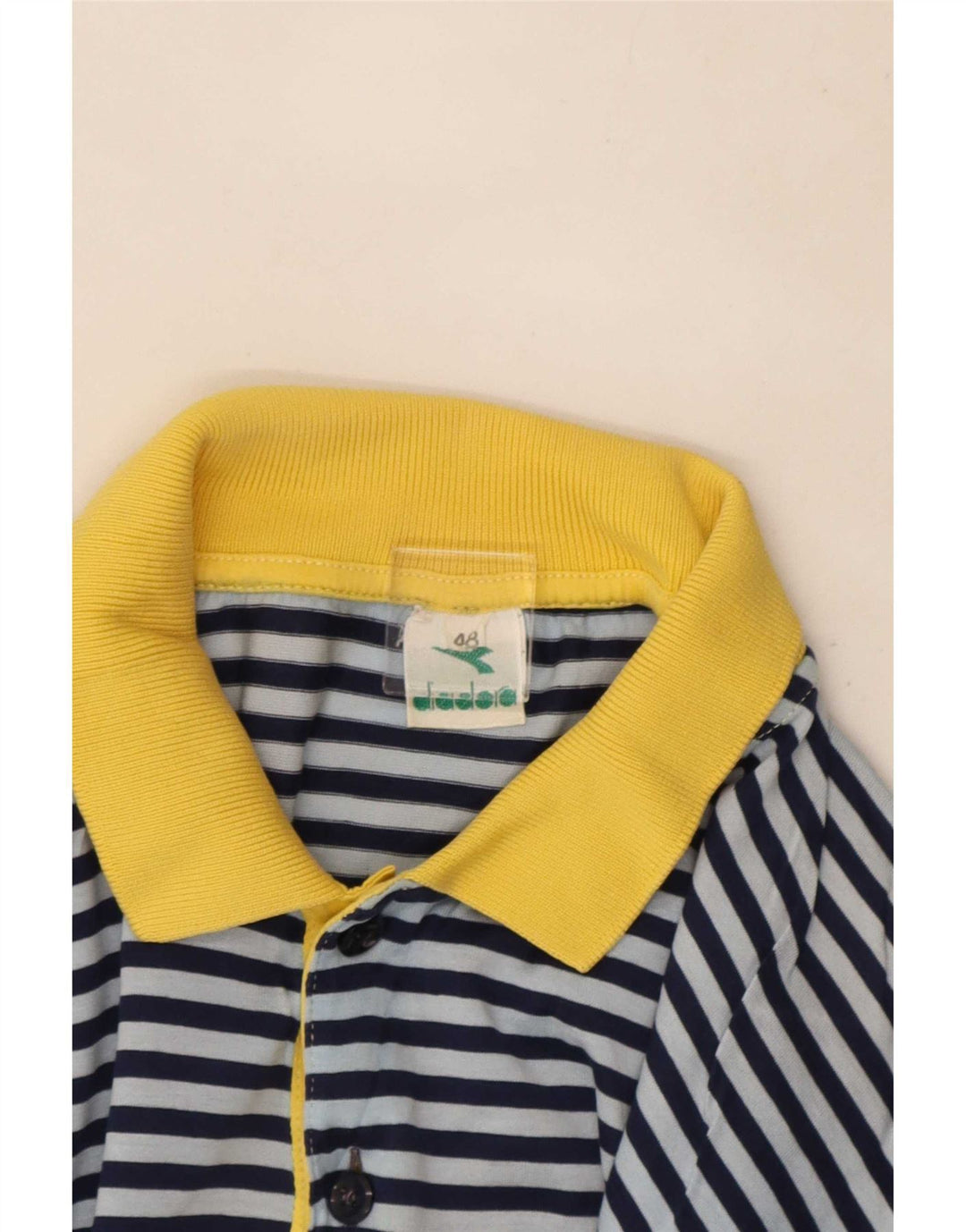 Diadora Polo Homme IT 48 Petit Bleu Rayé
