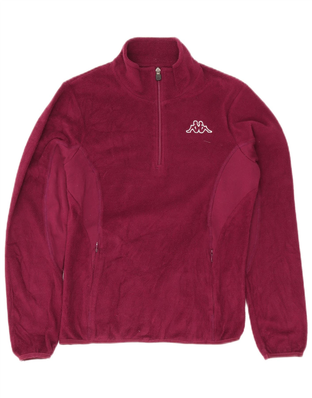 Kappa Pull polaire à col zippé pour femme UK 14 Violet moyen Polyester