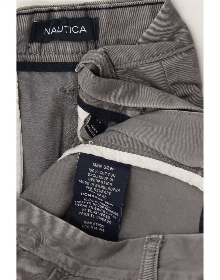 Nautica Short Chino Homme W32 Coton Gris Moyen