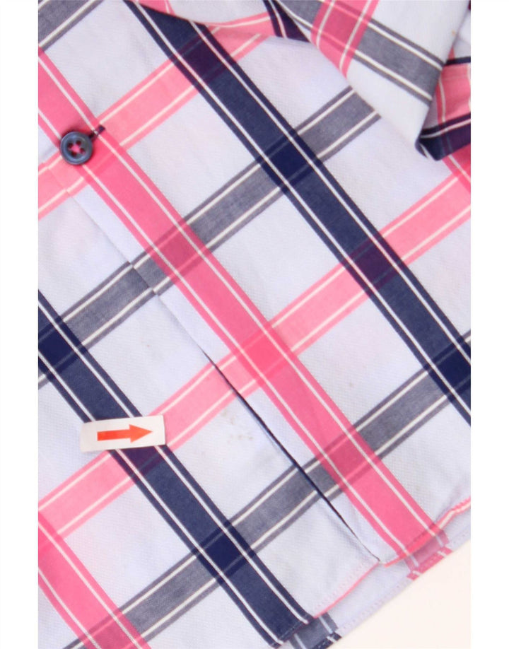 Hawes & Curtis Mens Shirt Medium Multicoloured Check Cotton