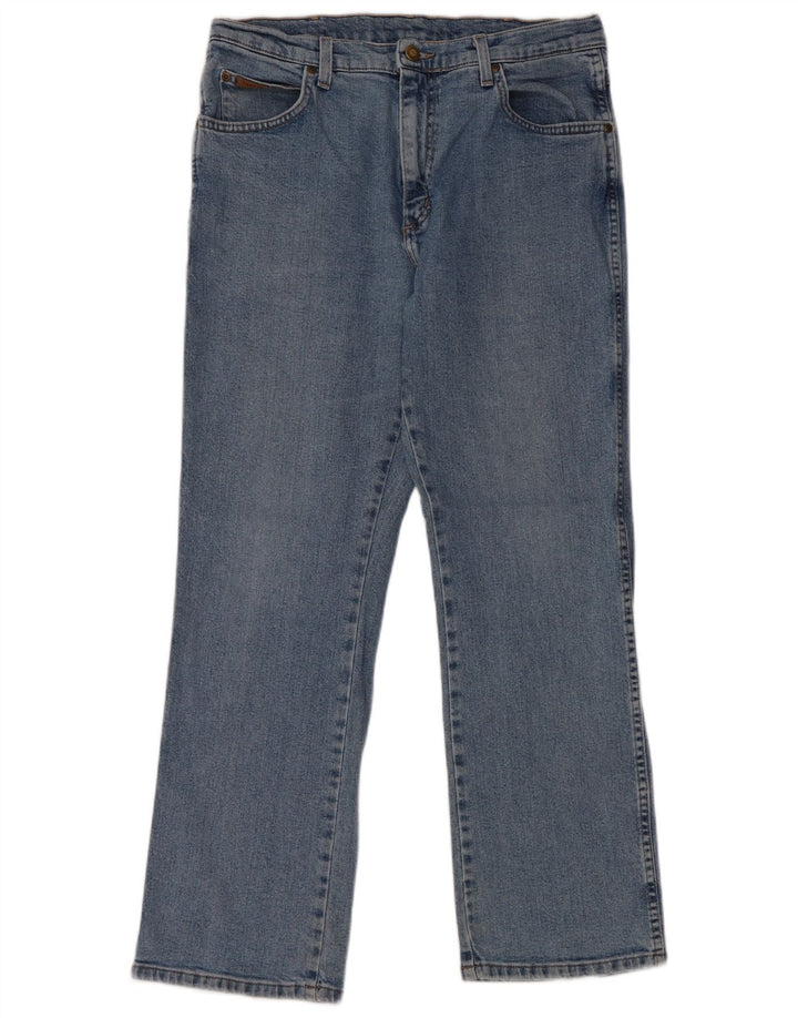 Wrangler Jean droit homme W34 L30 bleu coton