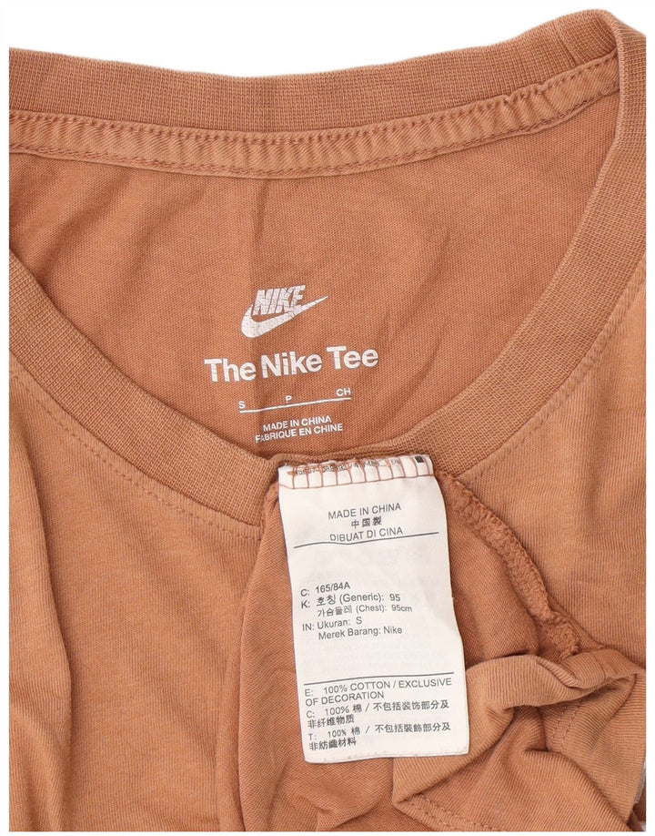 Nike T-shirt pour homme en coton marron Taille S