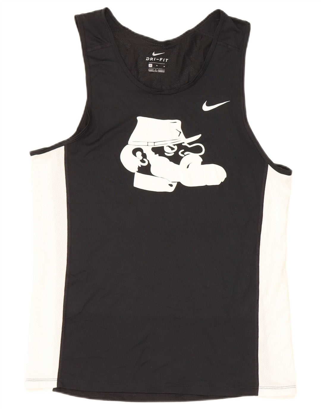 Nike Hommes Dri Fit Graphic Débardeur Noir Moyen Colorblock Polyester