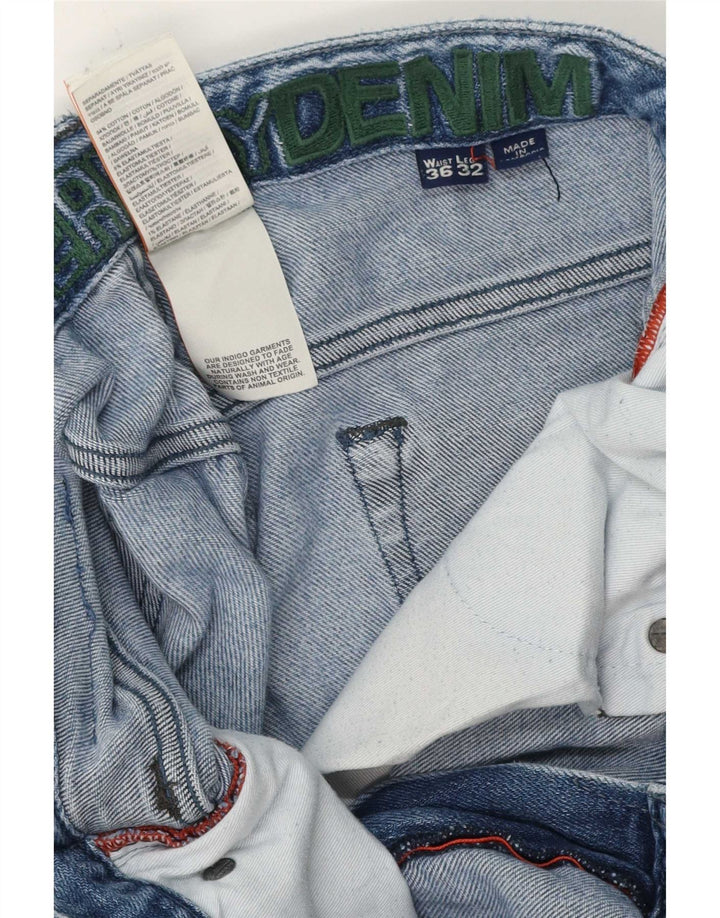 Superdry Jean Slim W36 L32 Bleu Coton Homme