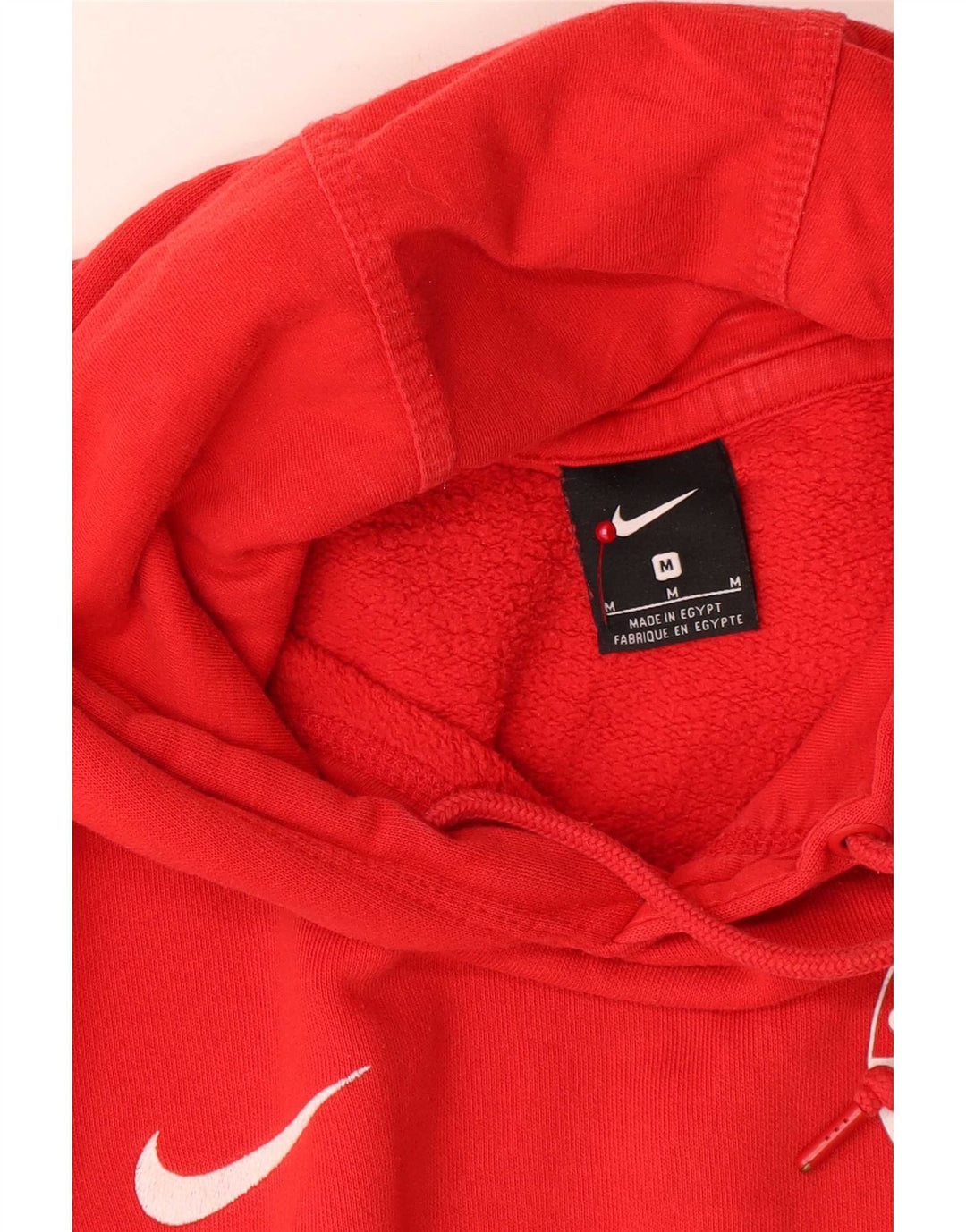 Nike Pull à capuche graphique en coton rouge moyen pour homme