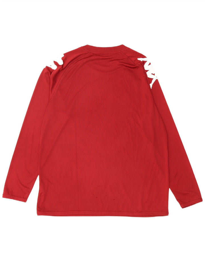 KAPPA Haut graphique à manches longues pour homme en polyester marron 2XL