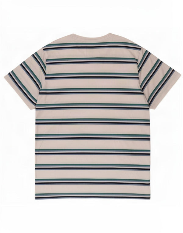 Crew Clothing T-Shirt Homme Top XL Coton Rayé Multicolore