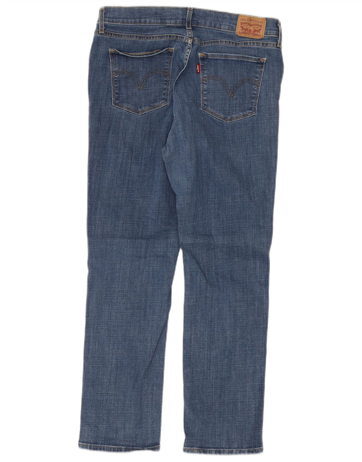 LEVI'S Jean droit classique coupe classique pour femme US 12 Large W32 L28 Bleu