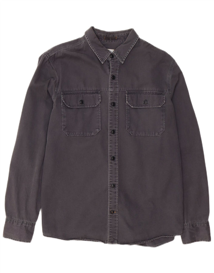 FAT FACE Chemise Homme Large Gris Coton