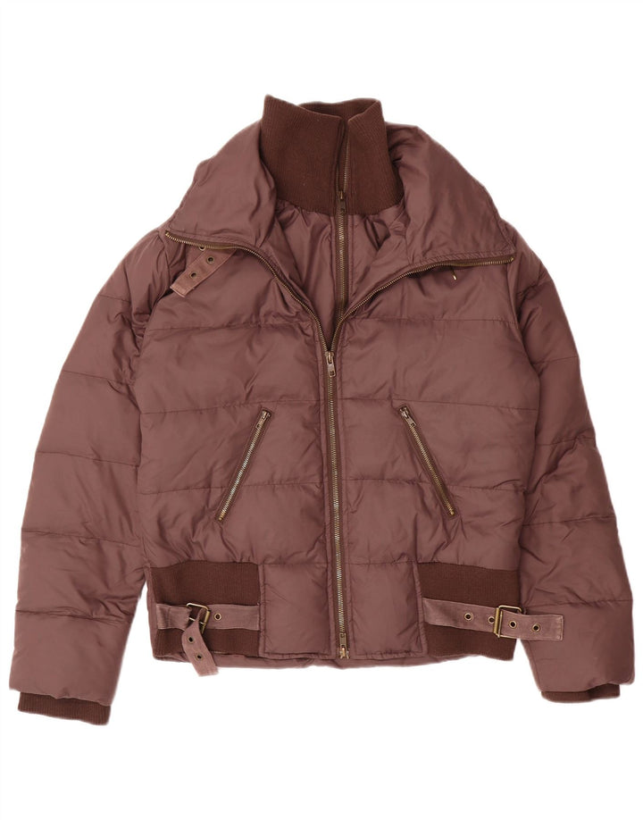 i Blues Veste matelassée surdimensionnée pour femme UK 10 Small Marron Polyamide