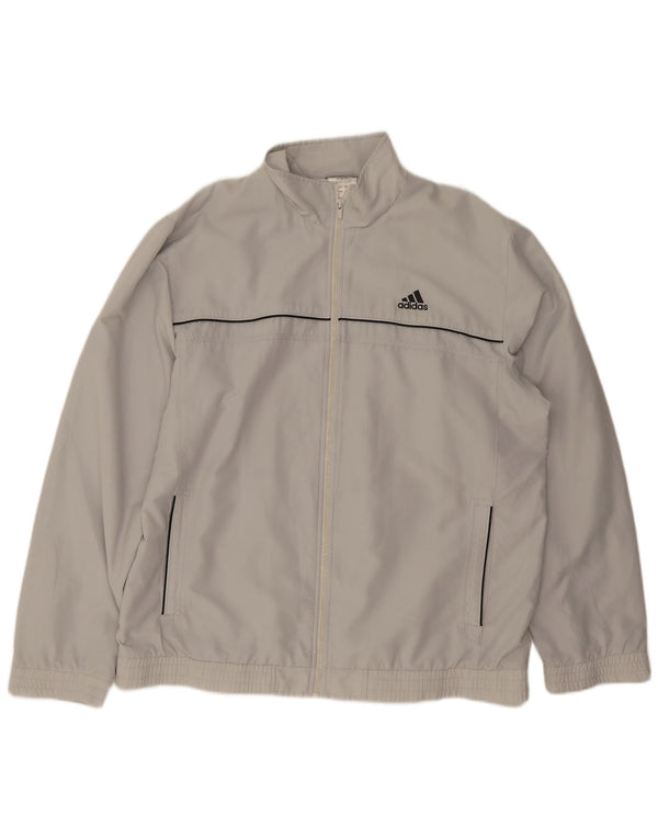Adidas Veste de survêtement pour homme UK 46/48 XL Gris Polyester