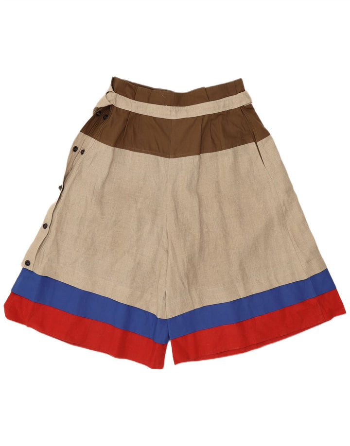 Gianfranco Ferre Short décontracté pour femme W28 Beige moyen Colourblock