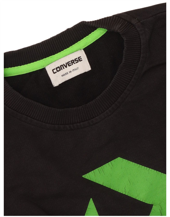 Converse Sweat-shirt graphique pour hommes, grand, noir