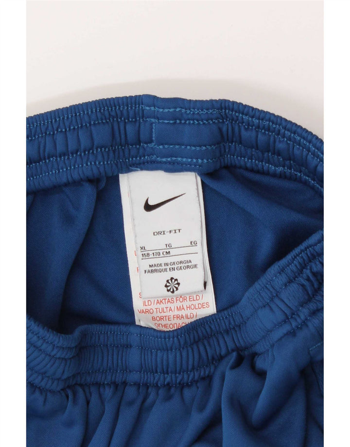 Nike Pantalon de survêtement Dri Fit garçon 13-14 ans XL Bleu Polyester
