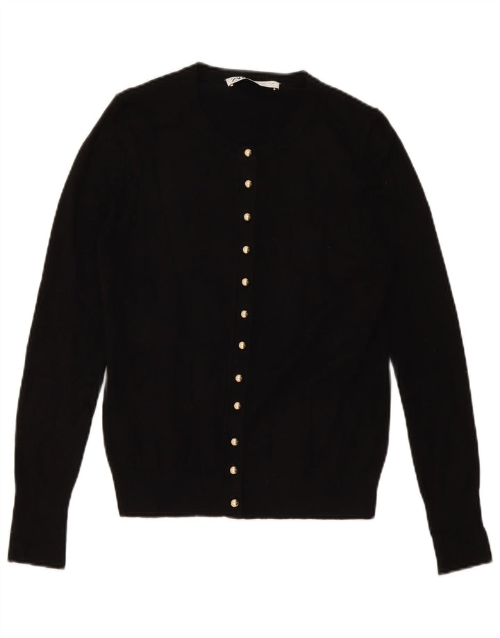 Zara Cardigan Femme Pull UK 10 Petit Noir
