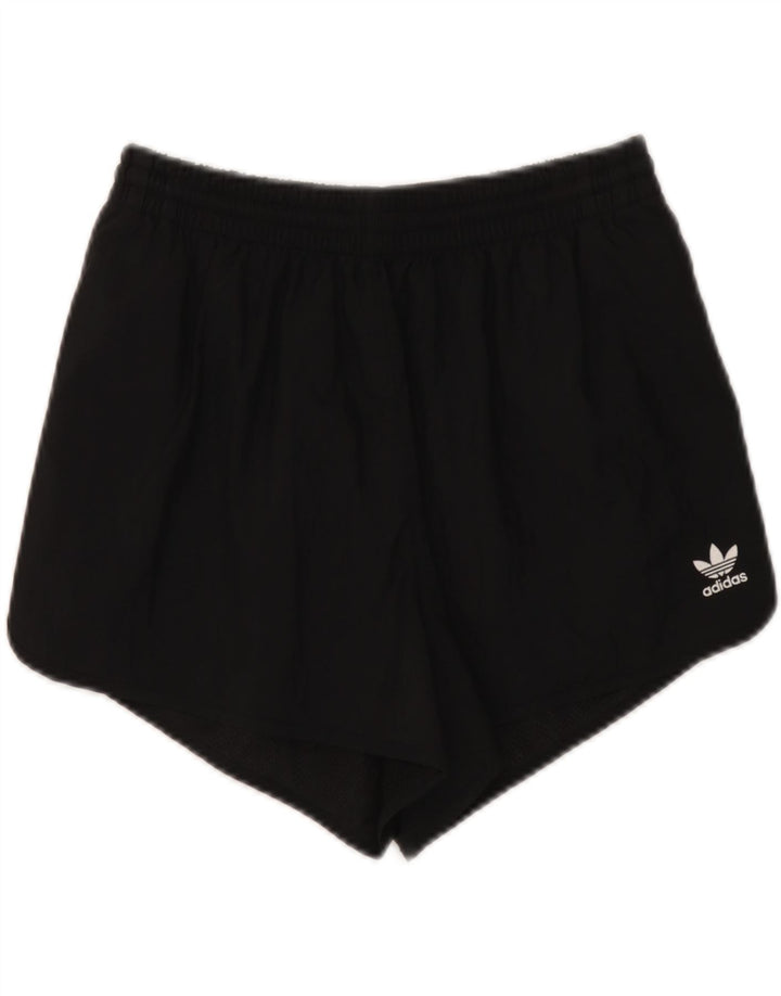 Adidas Short de sport pour femme UK 12 Medium Noir Polyamide
